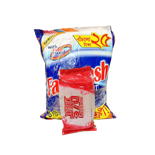 Fast Wash Detergent Powder (125gm Laundry Soap Free) – 1kg   Natural Food
